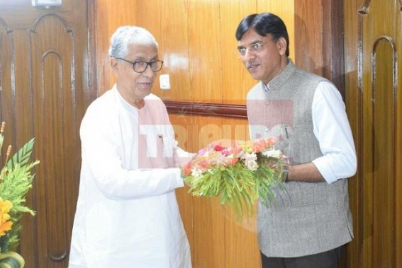 Union Minister Mansukh Mandaviya meets CM